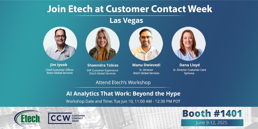 Etech at Customer Contact Week Vegas 2025